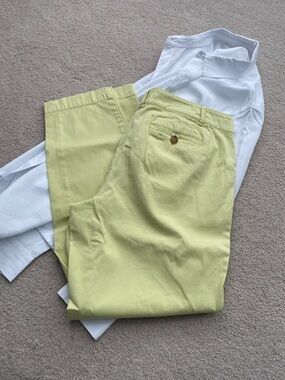 Talbots Light Green The Weekend Chino cotton Pants in 8P